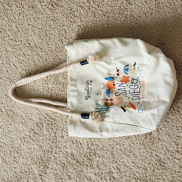 Spartina 449 Greetings from San Diego Tote Bag - Picture 1 of 3